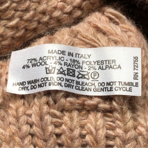 Ba-Bo Knit Beret Beanie Wool Alpaca Polyester Blend - Picture 3 of 7